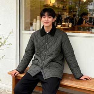 英国 Barbour Select Liddesdale 绗缝菱格棉服外套夹克棉衣男女