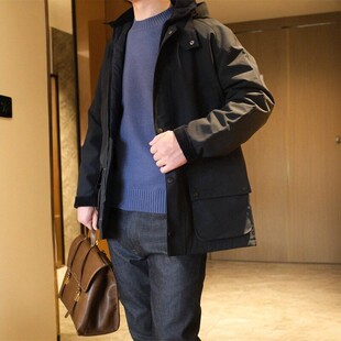 外套夹棉风衣秋冬棉服棉衣男士 英国 Ashby无蜡款 Winter Barbour