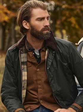 狂飙同款 英国Barbour bedale经典油蜡夹克巴伯尔涂蜡风衣外套男