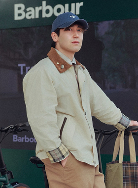英国 Barbour Icons Transport无蜡外套 男女同款夹克 翻袖格纹