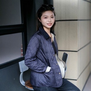 英国Barbour liddesdale绗缝菱格棉服夹棉保暖外套棉衣女 summer