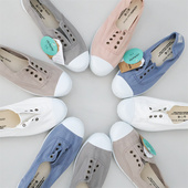 女布鞋 香香鞋 小白鞋 西班牙Victoria维多利亚平底一脚蹬手工帆布鞋