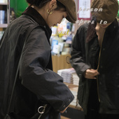 腔启示录蔡文静同款 日版 Barbour 装 bedale油蜡夹克风衣外套