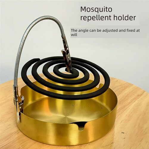 蚊子香夹香夹站立底座鳄鱼夹双头蚊香盘支架檀香磁性蚊香夹可拆卸