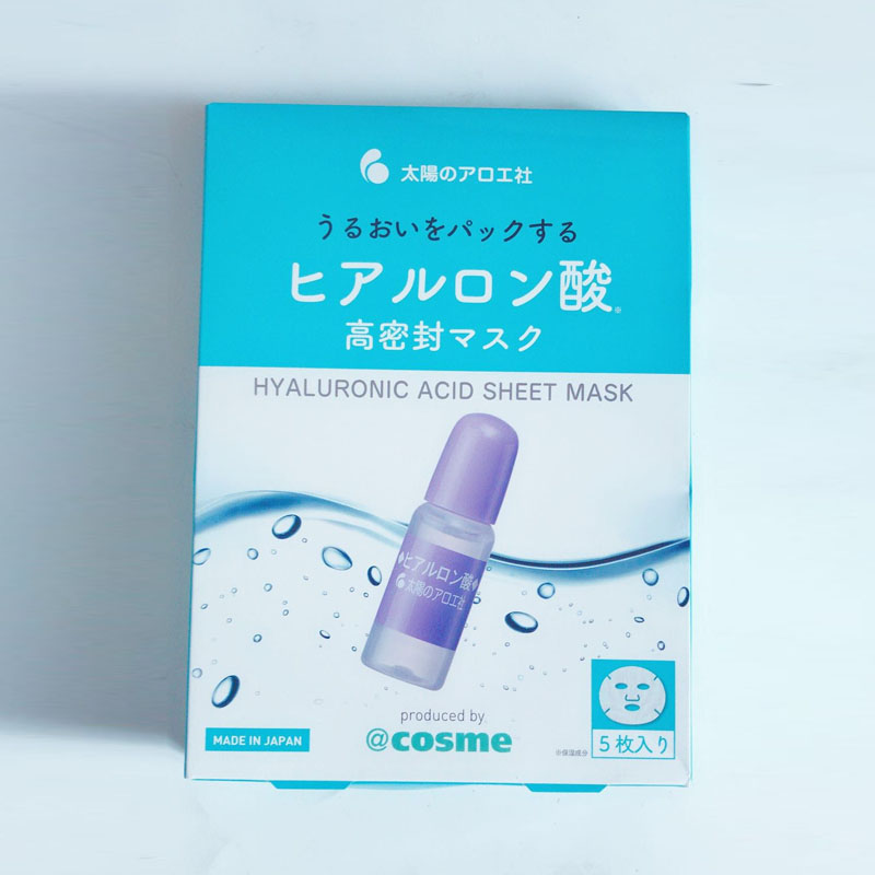 日本太阳社玻尿酸高保湿补水面膜敏感肌可用 5片入-封面