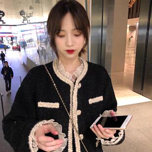 小香风外套女秋冬装2026年新款百搭名媛气质毛呢大衣加厚短款棉衣