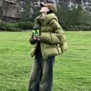 羽绒棉服小个子洋气减龄面包服外套 女士时髦独特短款 2025冬季 新款