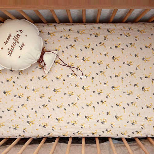 北欧纯棉床笠复色碎花