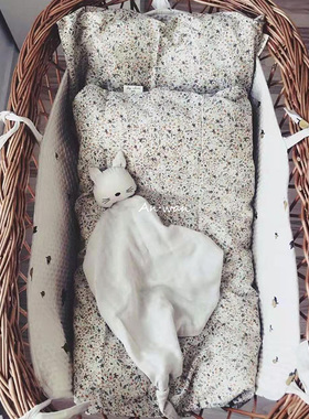 安晚 丹麦被子冬季可加被芯新生儿三件套棉宝宝被套110×140被套