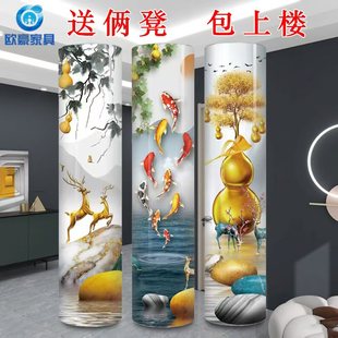 360度旋转鞋门厅柜阳台玄关鞋架 现代创意简约柜加大圆形圆柱