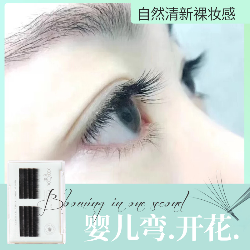 天鹅绒山茶花水貂自然微翘假睫毛