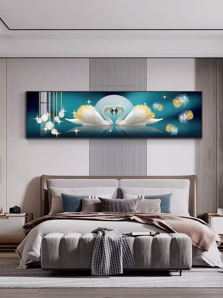 现代简约卧室床头装饰画高级感主现代装饰画