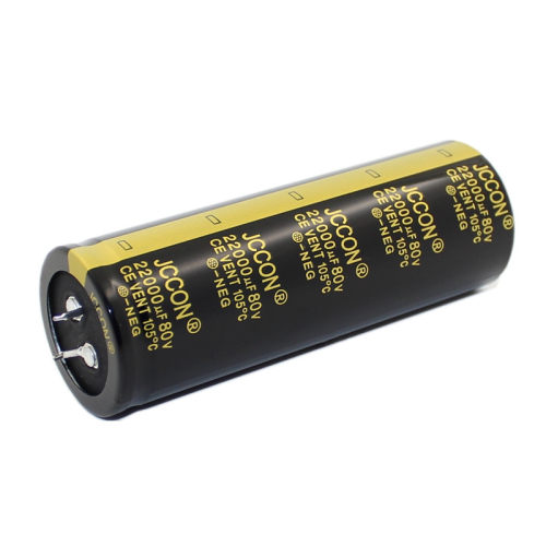 80v22000uf 80v JCCON黑金 音响功放音频滤波铝电解电容 35x100