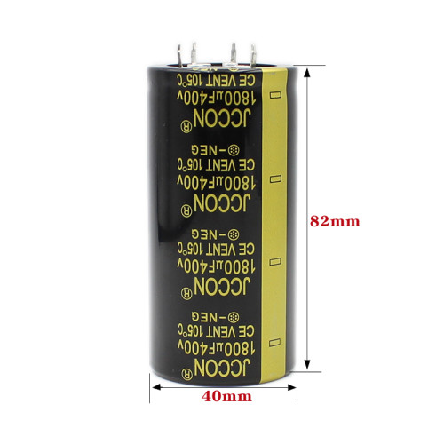 逆变器电焊机变频器铝电解400v1800uf JCCON黑金40x80 4针电容