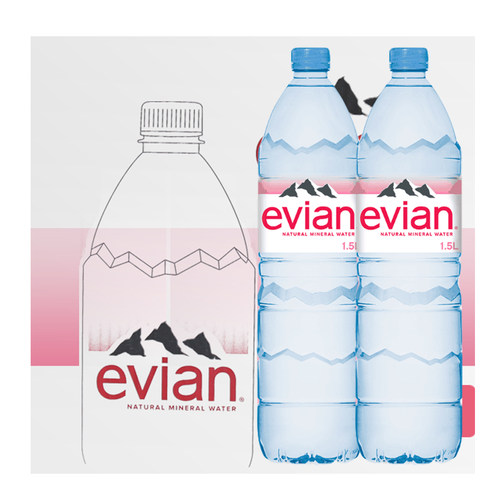 evian法国进口1500ml天然矿泉水