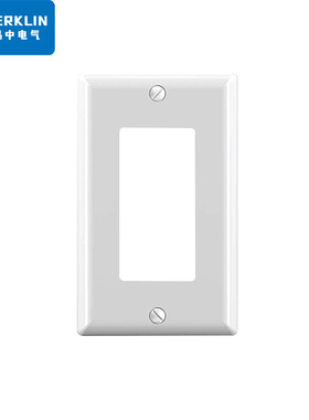 Berklin 美标UL认证插座PC塑料单开美式简约双开白色开关插座面板