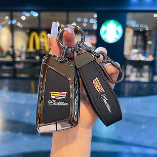 凯迪拉克钥匙套xt5 ct6 xt4 ct5 ct4皮xts壳atsl车钥匙包 xt6 新款