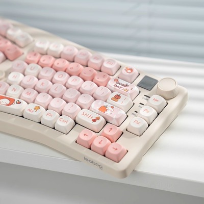 LEOBOG客制化alice人体工学机械键盘A75无线三模蓝牙游戏电竞办公