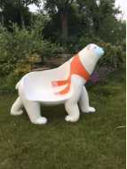 椅子仿真奶牛幼儿园商场卡通动物