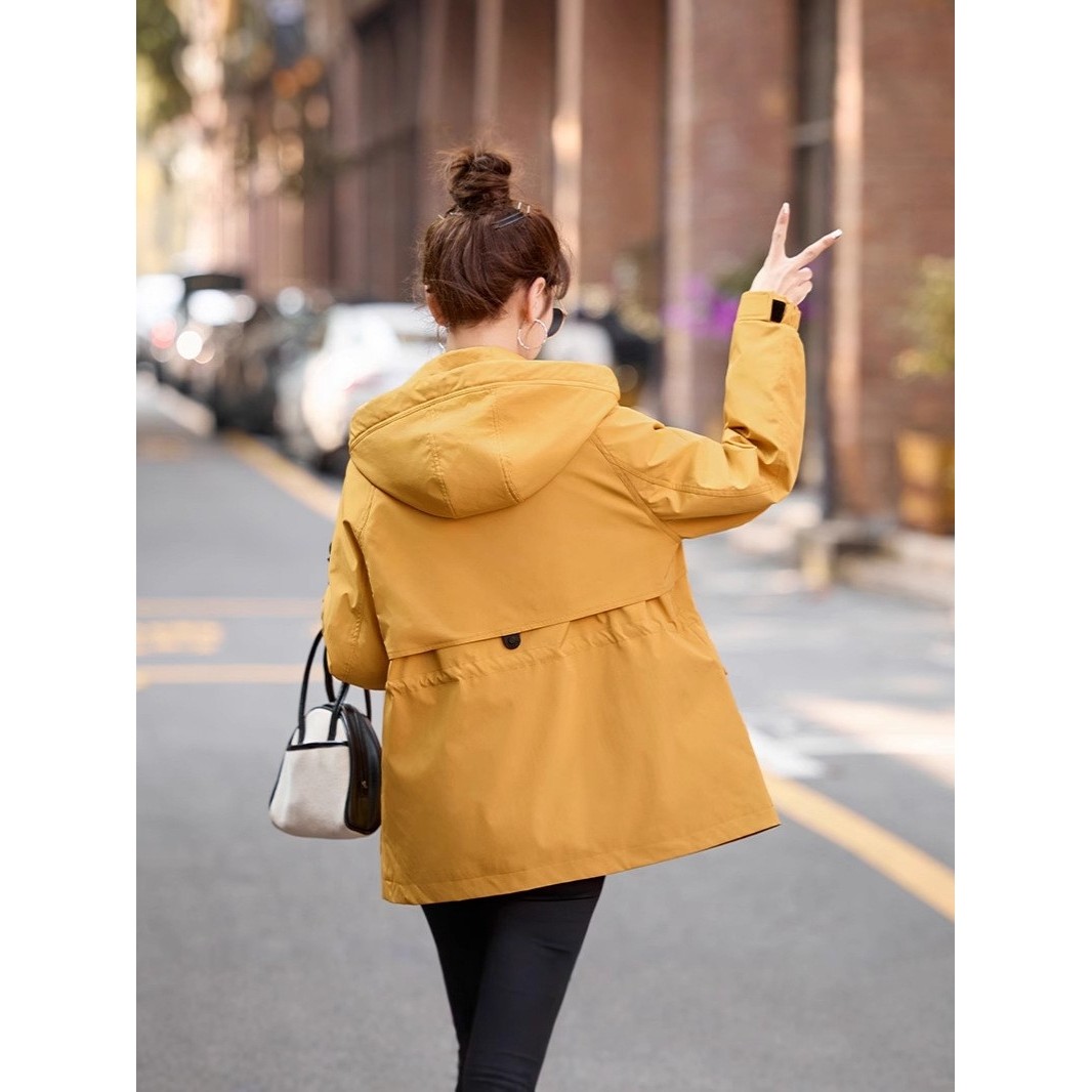 官网女装夏易菲2026新款冬季冲锋羽绒外套宽松新款小个子时尚休闲,女装/女士精品,风衣,淘宝优惠券,粉丝福利购,淘宝优惠卷