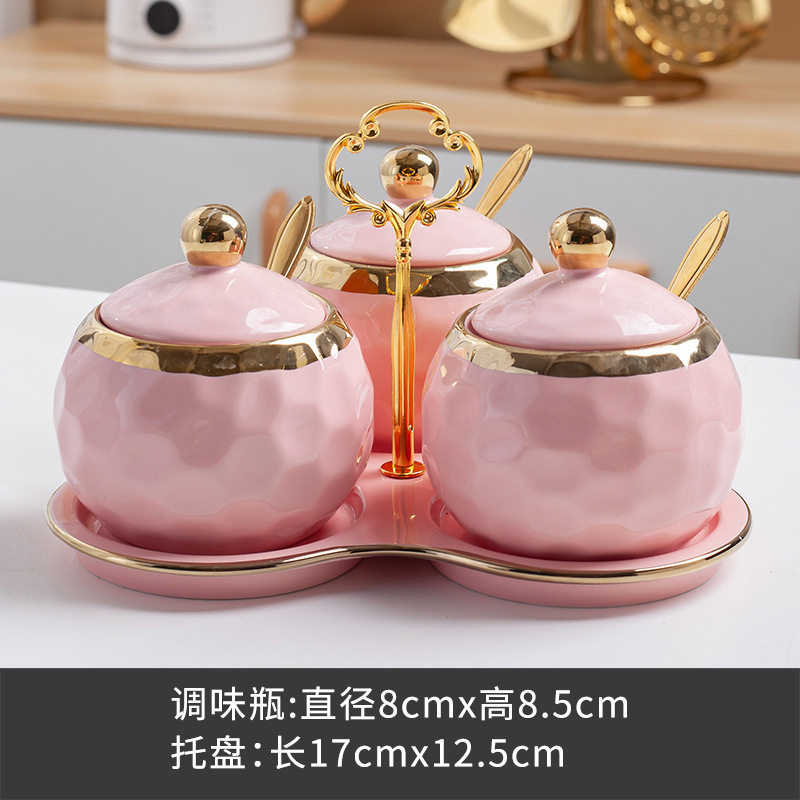 严选陶瓷调料罐厨房家用北欧盐罐高颜值多功能调味罐组合套装批发