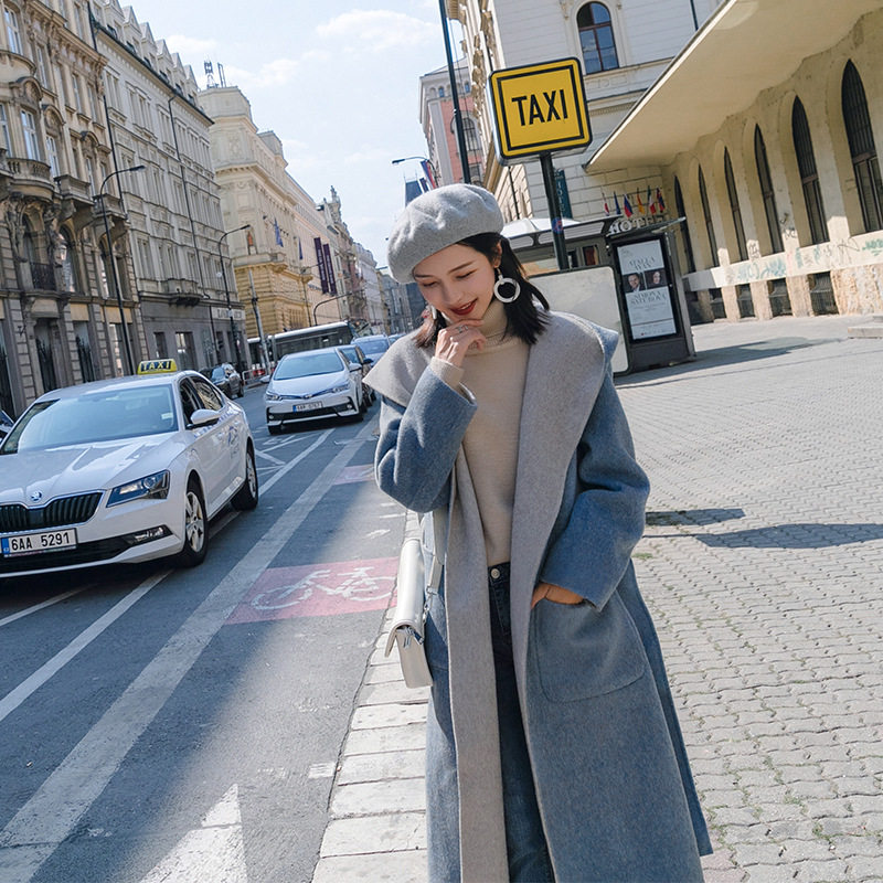 Anne Anne 19 Autumn and winter High-end Double color Double-sided it wool overcoat Hooded Easy Double face Fur coatin the Women's clothing/Boutique , Woolen jacket  category - from Buy2taobao.com to provide professional Taobao agent buy service