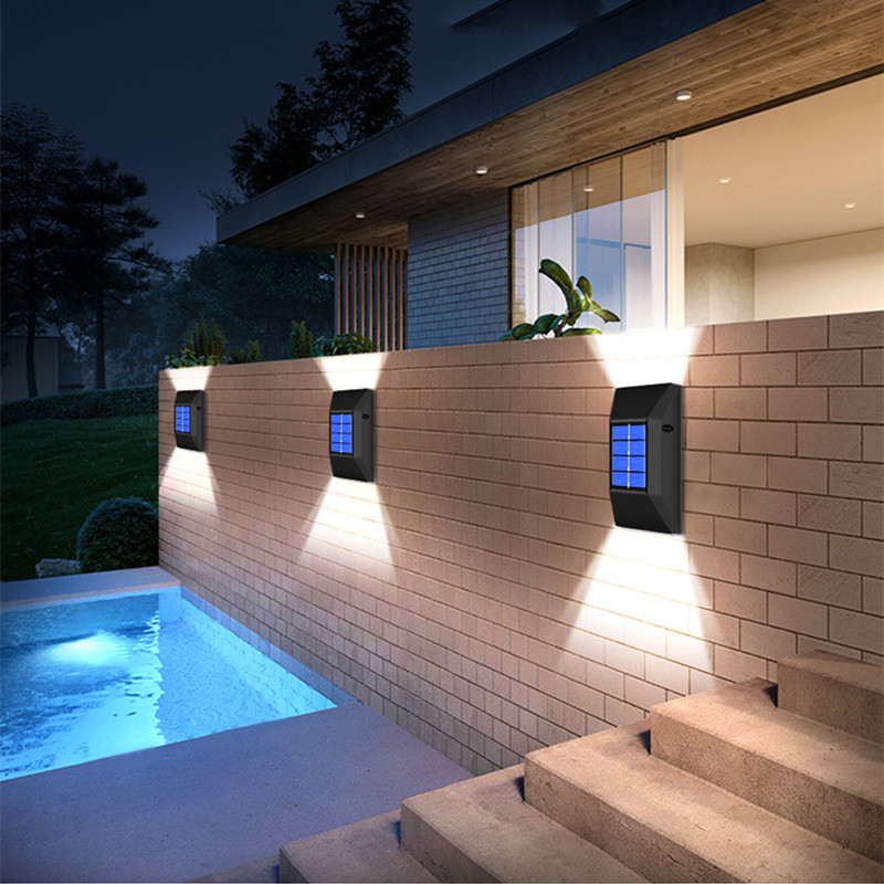 SMART LED SOLAR LAMP OUTDOOR WALL LAMP WATERPROOF FOR BALCO