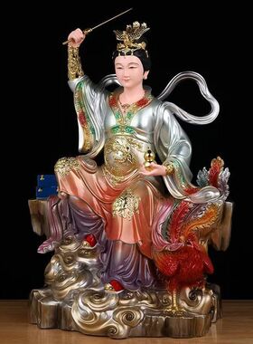九天玄女神像九天圣母娘娘玄母天尊像体真身树脂佛像家用供奉摆件