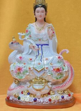 女娲白蛇真身娘娘蟒家青蛇新款树脂四大家族神像家用供奉摆件