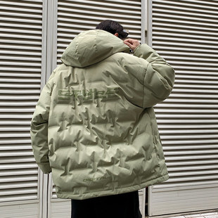 2025冬季新款轻薄大码羽绒服男士连帽户外宽松轻便羽绒衣保暖外套