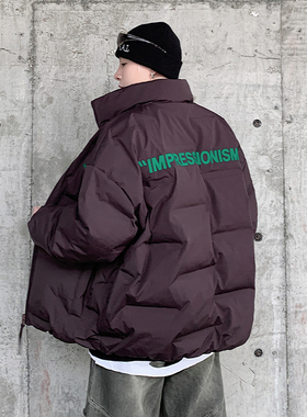 2025冬季新品轻薄面包羽绒服加肥加大号立领短款运动好看保暖外套