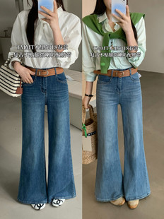 26年早春！嘉嘉木里长腿秘籍！版型简约不贴腿筒喇叭裤牛仔裤5318