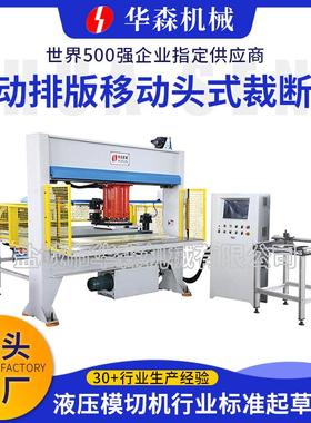 足球排球冲裁机HSDQ-全自动排版卷片状材料移动头式冲裁机