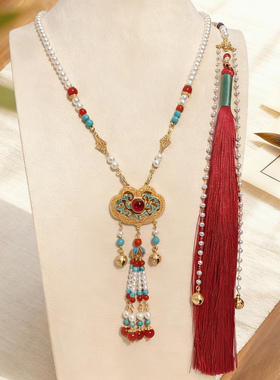 新中式项链璎珞背云长流苏