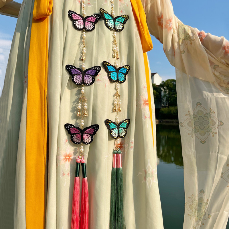 刺绣蝴蝶禁步汉服腰佩压襟步 宋制配饰绣花腰佩挂件压裙坠,饰品/流行首饰/时尚饰品新,其它首饰,淘宝优惠券,粉丝福利购,淘宝优惠卷