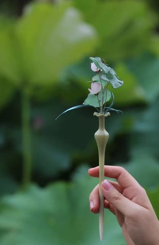 良造坊簪放水插花不易碎树脂