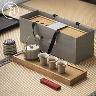 高档香识汝窑功夫茶具礼盒带香道茶具文创公司商务礼品套装 送客户