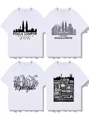 Malaysia Kuala Lumpur Travel Short-Sleeved T-Shirt Cultural Shirt