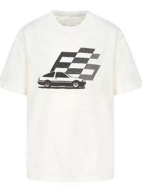 E86BRAND 赛车夏季新疆棉圆领短袖潮流TEE