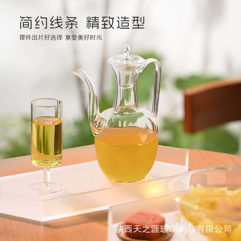 玻璃执壶仿宋贵妃泡茶器茶壶花茶壶家用耐高温小青柑专用茶壶