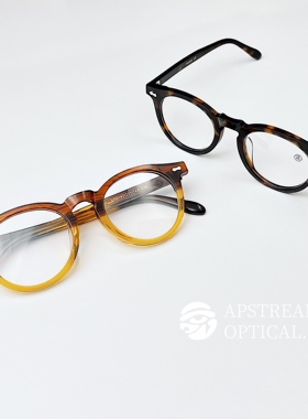 APS日本进口板材手工复古唐草雕花眼镜框徐峥同款镜架复刻T/VR505