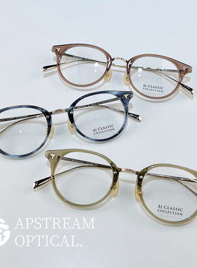 BJ CLASSIC石原里美同款日系手作板材+钛梨形眼镜框架COM-510N NT