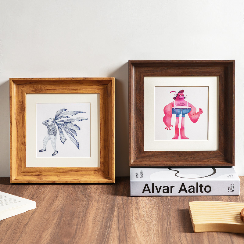 正方形画框空框装裱挂墙画框定制