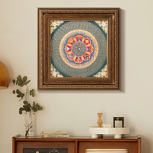 唐卡装裱相框空框字画框架裱框手绘西藏佛像正方形定制挂墙装饰框