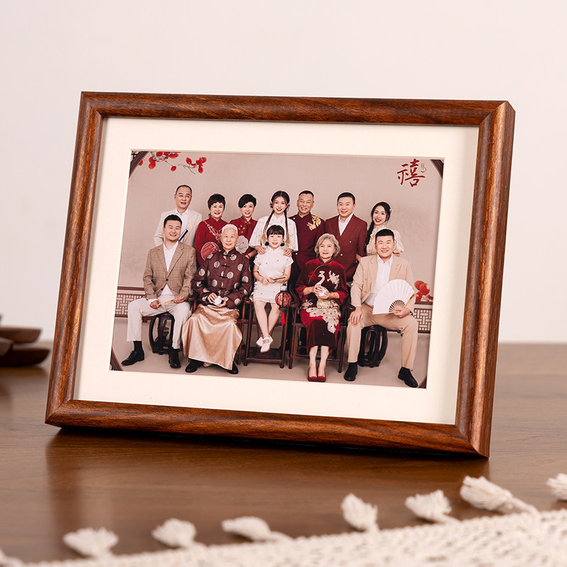 全家福相框空框装裱结婚照相框