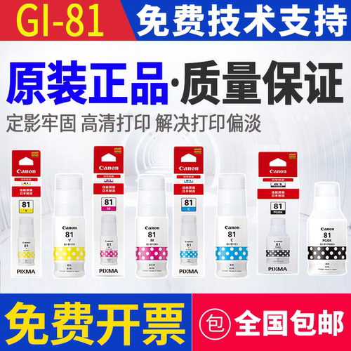 原装佳能Gl-81 G2870 2860 2820 1831 1820 1830 3830 4891墨水