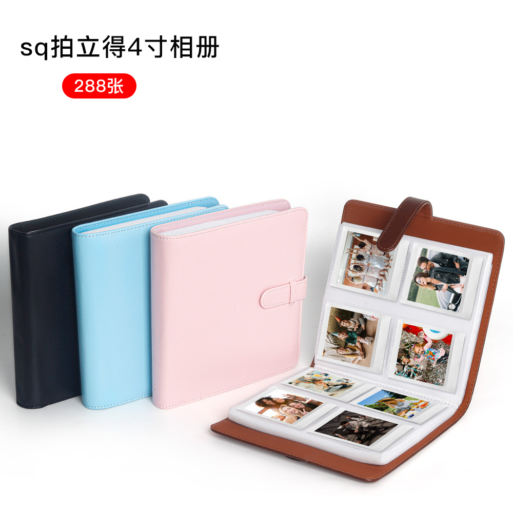 适用于富士square拍立得sq相册sq1四寸相片收纳本sq10方形相纸sq40胶片册sq6收纳册4寸2024新款