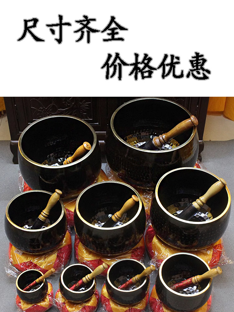 台湾桂兰木鱼 台湾铜磬法器乐器 原木雕刻纯手工制作 寺院用品
