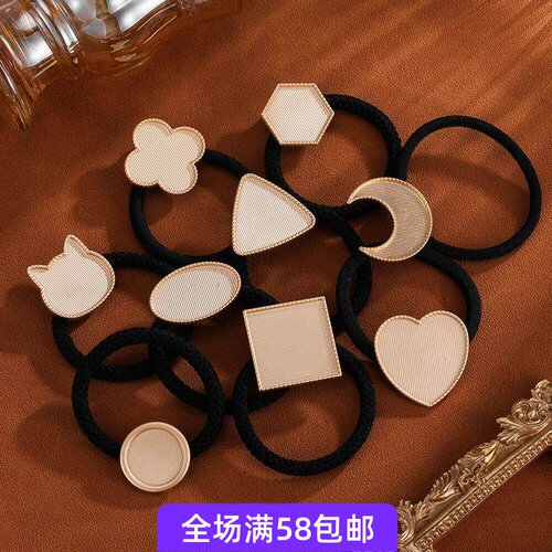 宋锦手工包布底托头绳发圈皮筋