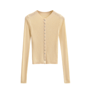 包邮 针织衫 美式 显瘦长袖 女贴身打底上衣 复古百搭半高领单排扣修身